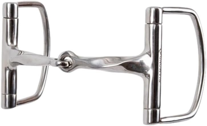Reinsman Diamond R Slow Twist D Ring Snaffle Bit - 5 Inch