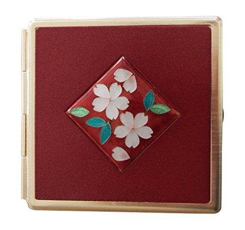 彩光舎 七宝焼き Wミラー 桜 025-28