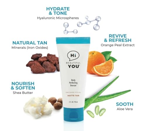 From the Creator of per-fekt beauty, Body & Leg Perfecting Bronzer | Instant, Healthy, Waterproof, Wash Off. DHA Free | Natural Looking Tan, Transfer Resistant | No Orange Skin, No Stink, No Streak. - Image 4