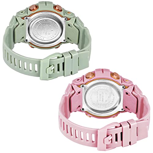 Image of Digital Unisex Watch (Multicolour Dial Multi Colored Strap)