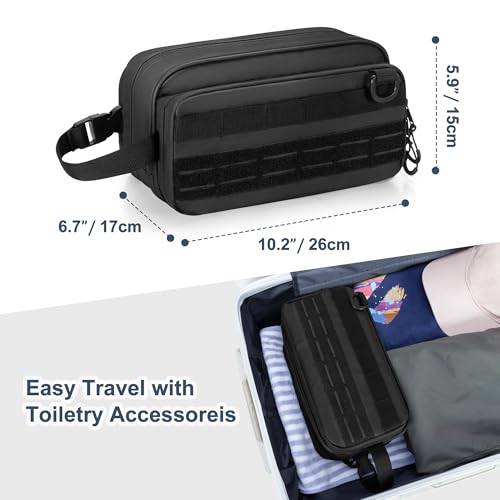 Trousse d'hygiène tactique à grande capacité avec compartiments de rasage - 6