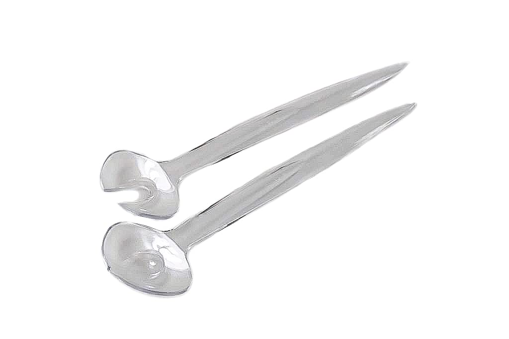 Tupperware Eleganzia Clear Gripper Eleganza Salad Servers