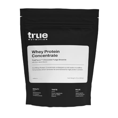 True Nutrition - Whey Protein Concentrate - 100% Whey Protein Powder - Fast Acting Low Carb Protein Powder with Essential Amino Acids - High in Leucine - Chocolate - 2lb
