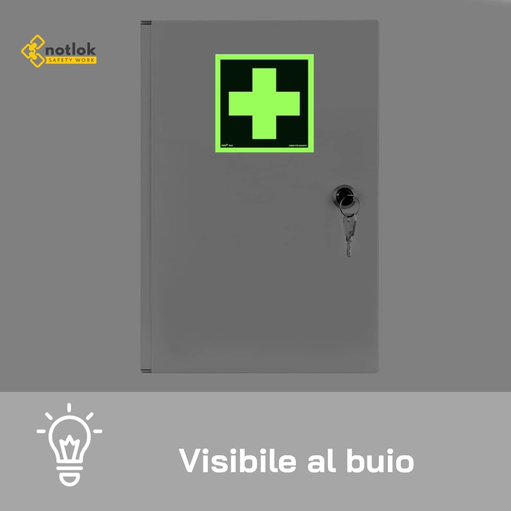 Cassetta Pronto Soccorso da Muro + 3 Ripiani 39x24x11 cm | 2 chiavi, Cassetta Pronto Soccorso in acciaio con cartello, Armadietto Medicinali, Cassetta Medicinali