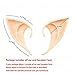 Secaden Cosplay Fairy Pixie Elf Ears Soft Pointed Ears Tips Anime Party Dress Up Costume Accessories (Medium-Style)