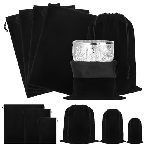 Tanstic Lot de 6 sacs de rangement argentés anti-ternissement pour protéger les couverts d'argenterie (20 x 30 cm)