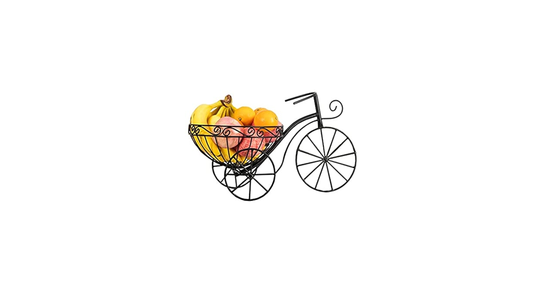 DMLZB Creative Wrought Iron Fruit Bowl Bicycle Fruit Basket