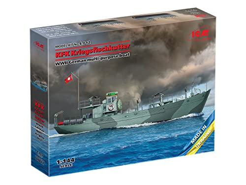 KFK Kriegsfischkutter ICM S.012 barco multiusos alemán con acabados de alta fidelidad histórica