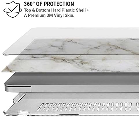 Skinit Case + Skin Compatible with MacBook Air 13in (2020) Originally Designed Ivory Taupe Design