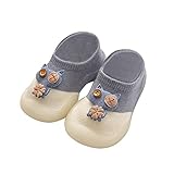 Krabbelschuhe Leder Lauflernschuhe Jungen Mädchen Babyschuhe Weicher Leder Kleinkind Hausschuhe mit Rutschfesten Wildledersohlen 0-24 Monate Baby Lauflernschuhe Jungen Mädchen Weicher Leder Krabbelschuhe Kleinkind Babyhausschuhe Rutschfesten Wildledersohlen Hausschuhe Kinder Junge Mädchen rutschfeste Leichte Barfußschuhe Pantoffeln Weich Flexibel Lauflernschuhe Badeschuhe Baby Unisex Slipper Gr.19-34