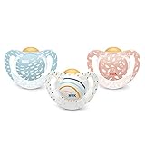  Nuk Genius Color Chupete Tetina Anatómica de Látex T1 0-6M, 1Ud*