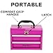 The Original Pink Box 11-Inch 2-Drawer Portable Micro Toolbox, Pink