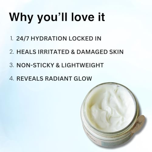 Bare Necessities Soak it Up Natural Moisturizer for Face & Body | Lightweight, Long-Lasting Hydration with Vitamin E & Jojoba Oil | Soft & Glowing Skin | Non-Comedogenic | For All Skin Types | 250g