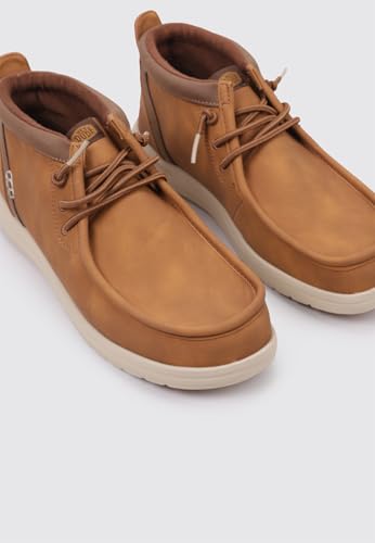 Hey Dude 42051 Wally Mid Gripr Classic Cognac Men's Leather Boots Brown4