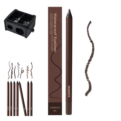 Waterproof Beachproof Gel Liner, Plum Eyeliner, 24 Hr Waterproof Eyeliner Duo Sharpenable Eyepencil miniatura 1