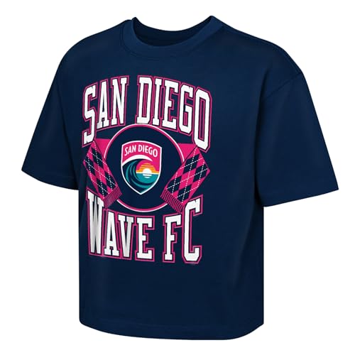 Outerstuff NWSL Girls Boxy Tee San Diego Wave FC Small