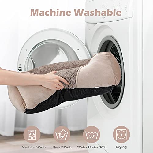 Invenho Medium Dog Bed For Large Medium Small Dogs Rectangle Washable Dog Bed, Orthopedic Dog Sofa Bed, Soft Calming Sleeping Puppy Bed Durable Pet Cuddler With Anti-Slip Bottom M(25"X21"X8") #TOP6