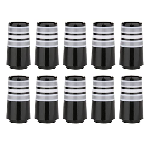 Golf Builder 10pcs Custom Tip .355 Golf Ferrules for Taper Tip Iron Wedge (Gray Ring)