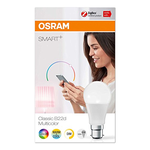 OSRAM Smart+ LED, ZigBee Lamp with B22d Socket, warm white to daylight, Color Change RGB, dimmable, Directly compatible with Echo Plus and Echo Show (2. Gen.) - Image 3
