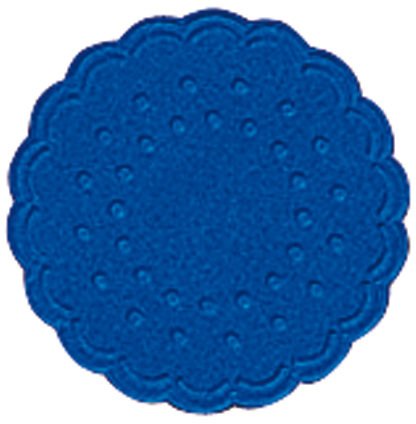 Preisvergleich Produktbild Tassenuntersetzer - Ø 7,5 cm, blau, 25 Stück