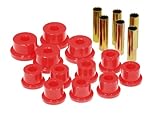 Prothane 17-1002 Red Spring Eye and Aftermarket Shackle Bushing Kit