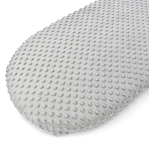 Bassinet Sheets, Soft and Strechy Minky Bassinet Fitted Sheet, Bedside Sleeper Cover, Universal Sheets, Cradle Sheets for Bassinet Pad/Mattress (Gray) Bassinet Sheets, Soft and Strechy Minky Bassinet Fitted Sheet, Bedside Sleeper Cover, Universal Sheets, Cradle Sheets for Bassinet Pad/Mattress (Gray)