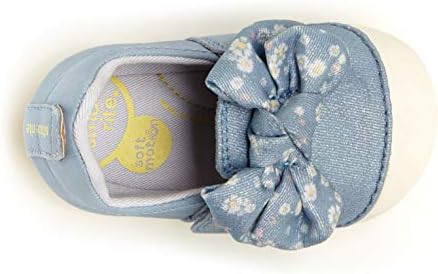 Stride Rite baby girls Soft Motion Atlas Sneaker, Chambray, 3 Wide Infant US | Image 5