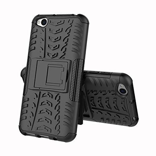 ELICA Tough Rugged Solid Black Shock Proof Slim for Redmi Go - Black