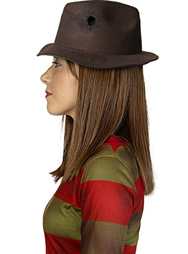 Funidelia | Disfraz de Freddy Krueger con sombrero - Pesadilla en Elm Street para mujer ▶ Disfraz para adultos y divertidos accesorios para Fiestas, Carnaval y Halloween - Rojo 5 Funidelia | Disfraz de Freddy Krueger con sombrero - Pesadilla en Elm Street para mujer ▶ Disfraz para adultos y divertidos accesorios para Fiestas, Carnaval y Halloween - Rojo - Imagen 6