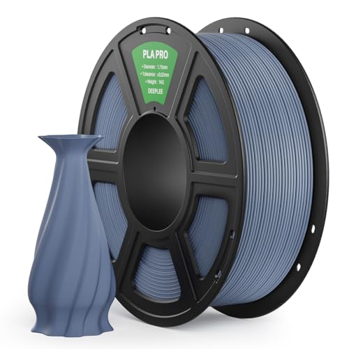Image of PLA PRO Filament 1.75mm, Stronger Toughness 3D Printer Filament, PLA Filament Dimensional Accuracy + /- 0.02 mm, Neatly Wound, Fits Most FDM 3D Printer, 1KG Blue Grey