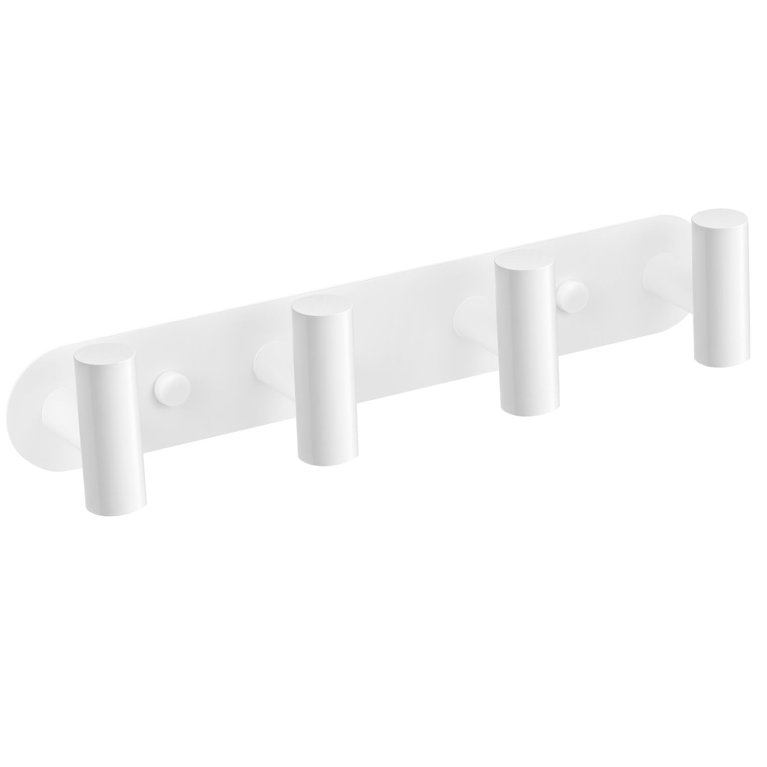 YUET Coat Racks Wall Mounted Heavy Duty with 4 White Coat Hooks