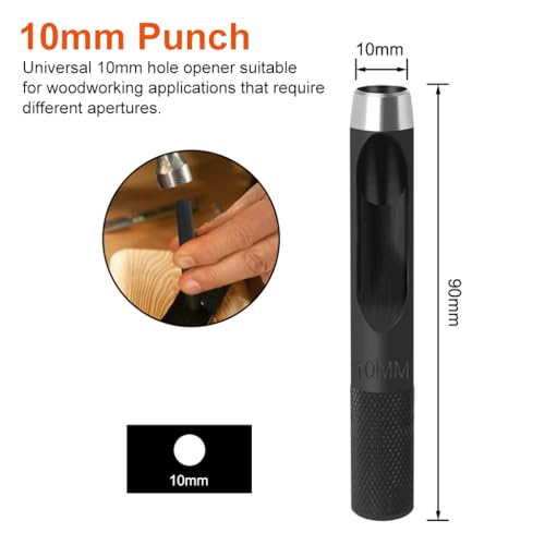 Image of Serplex 10Pcs Wood Countersink Drill Bit Set, with 5Pcs Extra Pilot Drill Bit, 5 /16 inch Round Shank, Hex Key Wrench, Counter Sinker for Woodworking, 5 Sizes 2.8X10, 3.0X10, 3.2X10, 3.5X10, 4.0X10