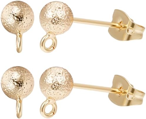 Beebeecraft 1 caixa, 20 peças, brincos de bola, achados, banhado ...