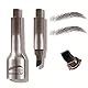 2 Stück Brauenbürste Brow Lifting Set, 3D Augenbrauenstift, Schnell Trocknend, Wasserfest, Natürliche und Lang Anhaltende (02#TAUPE)