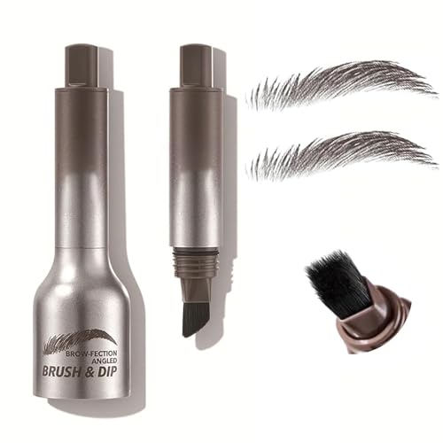 Juego de 2 cepillos de cejas para lifting, lápiz de cejas 3D, secado rápido, resistente al agua, crea rápidamente efecto lifting de cejas, natural y duradero (AUBURN)
