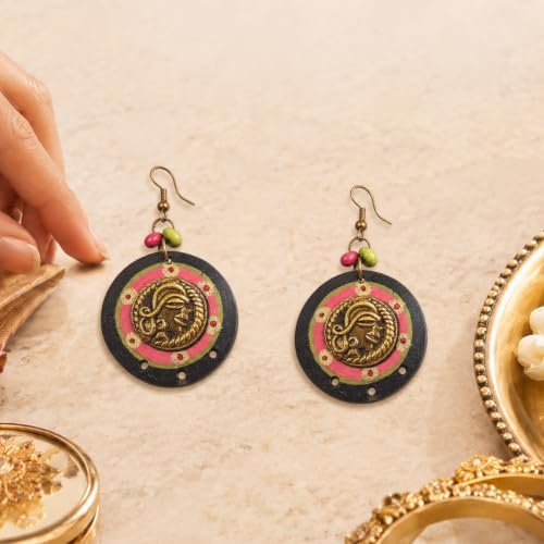 Image of Boho Ethnic Earrings Collection for Women - Colorful Tassel, Hoop, Stud, Drop, Chandelier & Huggie Styles Inspired by Festival Fashion