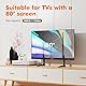 GRIFEMA Universal TV Standfüße für 22-80 Zoll LCD LED, TV Standfuss mit 2 Höhenverstellungen, bis zu 50KG, Standfuß Fernseher Max.VESA 800x400mm