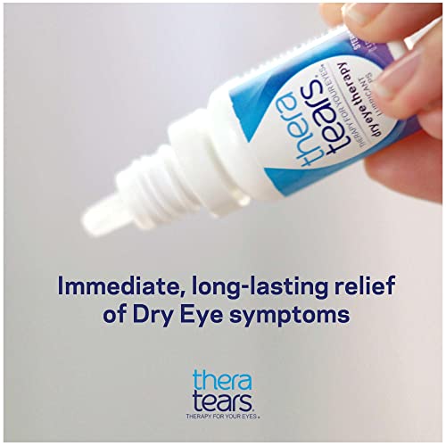 Image of TheraTears 1200mg Omega 3 Supplement for Eye Nutrition, and VIT E, 90 Count Eye Drops for Dry Eyes, Twin Pack, 30mL 1 Fl oz Each (Packaging May Vary)