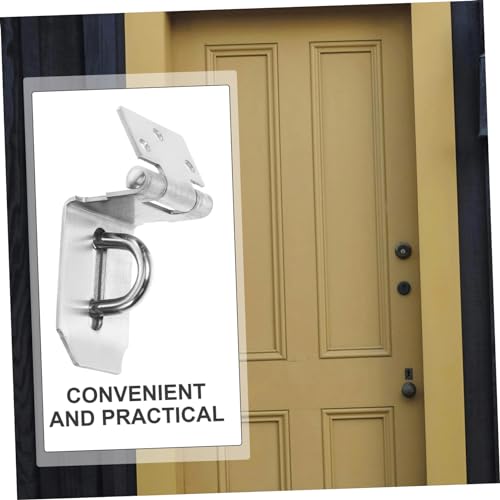 Image of Cabilock Outdoor Padlock Latch for Door 3 Inch Lock Hasp Latch Hardware Security Lock