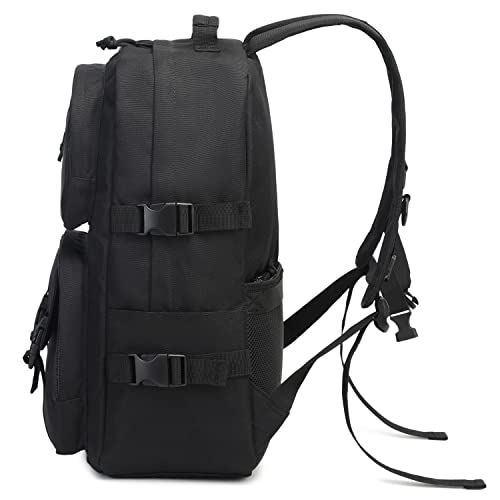 Lightweight 15.6 inches Laptop Backpack, Water Resistant, 12 Pockets College Backpack, Black4