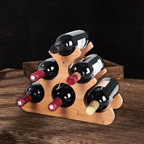 Soporte para botellas de vino de madera para 6 botellas miniatura 5