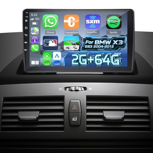 Autoradio Android pour BMW X3 E83 (2004-2012) avec Carplay sans fil et GPS 2G+64G