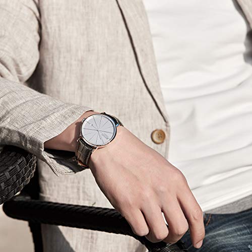 Image of Automatic Watch for Men, Japanese Automatic Mechanical Movement, Sapphire Crystal, Date Display, 50M Water Resistant, 40mm Minimalist Dress Watch