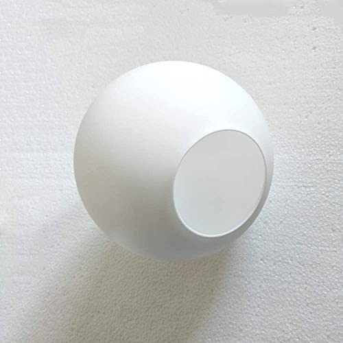 Image of KCO Lighting Frosted White Glass Globe Replacement Opal Glass Ball Lamp Shade with 2.8 inch Opening for Pendant Light Fixture Wall Sconce (7.9 inch-White)