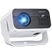 Portable Mini Projector, 720P Native HD with WiFi 6 & Bluetooth 5.2, 4K