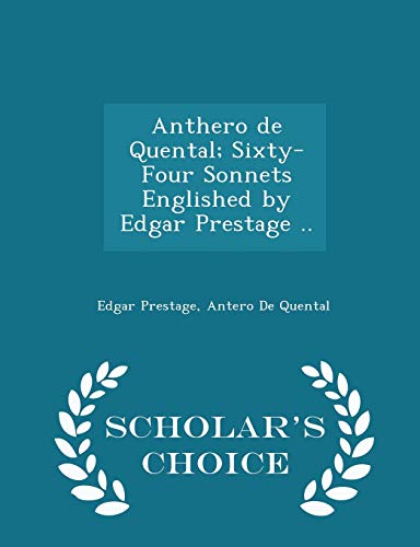 Anthero de Quental; Sixty-Four Sonnets Englishe... 1297358899 Book Cover