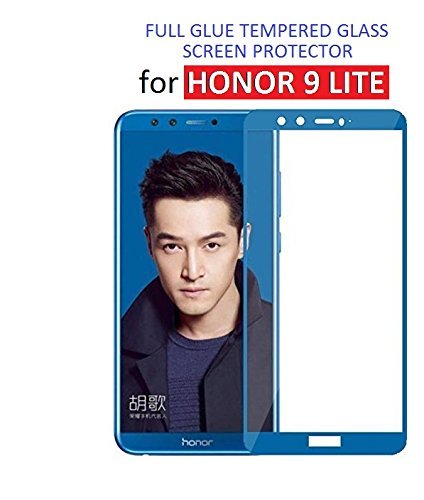Image of Screen Protector for Huawei Honor 9 Lite (Blue) Tempered Glass Edge-to-Edge 6D Screen Guard With Installation Kit