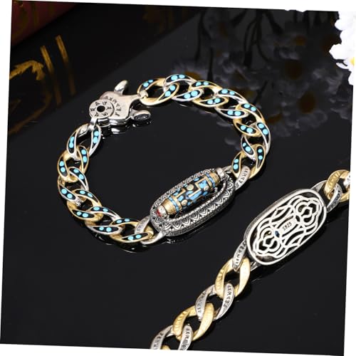 Ensemble dzi perle 2 pcs bracelets traditionnels chaîne de main mixtes - 3
