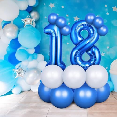 Miniatura 5 de Offcup Globo Número 11 Azul 40 101cm , Grande Globos Foil, Globo Numeros Gigante, Inflar Con Helio O Aire, Decoracion Para Niño Niña Adultos La Boda Aniversario Cumpleaños Fiestas