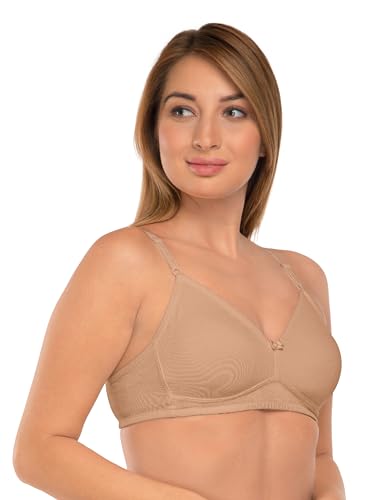 Image of DAISY DEE Women's Girls Cotton Non-Padded Wirefree Seamless Full Coverage Comfortfit Everyday Use T-Shirt Bra - NDSZN